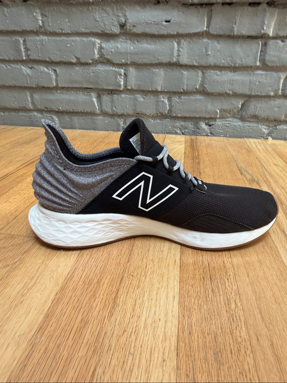 New Balance Black and Gray Athletic Sneakers - Fresh Foam ROAV - Picture 6 of 11